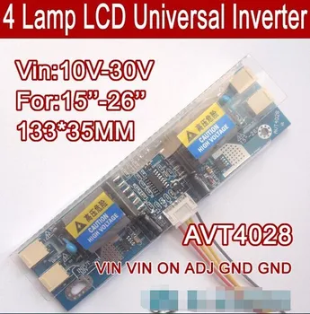Brezplačna dostava 10PCS AVT4028 PC, LCD MONITOR CCFL 4 LUČKA za univerzalno lcd inverter odbor,4 Lučka za 10V-30V Za 15-26