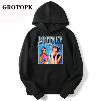 Britney Spears Lepa Fotografija Letnik Hoodie Sweatshirts Pozimi Leta 2020 Oversize Harajuku Korejskem Slogu Unisex Moški/Ženske Hoodie