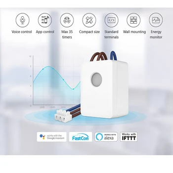 BroadLink Con SCB1E Merjenja Moči 16A Smart Stikalo za Brezžično Smart Avtomatizacijo Doma Glasovni Nadzor z Google Dom in Alexa