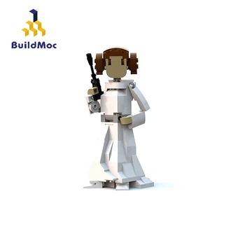 BuildMoc Zvezda Serije MOC Princesa Številke Klasični Filmski Sliki gradniki Ustvarjalca Sestavljeni Opeke Izobraževanja Otrok Igrača Darilo