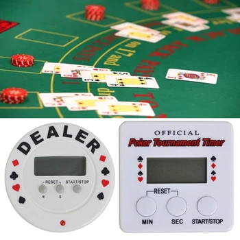 Casino Poker Turnir Števec Digitalni Trgovec Časovnik Black Jack Plastičnih Poker Žetonov, Igra Dodatki