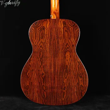 Celotno metulj lesa OM telo zvočno-električna kitara 40 cm polne velikosti visokega sijaja konča 6 string folk kitare z EQ sprejemnik