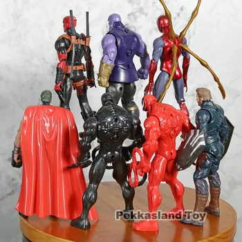 Deadpool Thanos Thor Kapetan Strup Pokol Železa Pajek Ameriki Figuric Za Otroke, Igrače, Darila