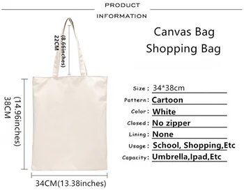 Demon Slayer nakupovalno vrečko shopper tote bolsa torbici bolsas de tela vrečko tkanine niz sacola bolsas ecologicas sacolas