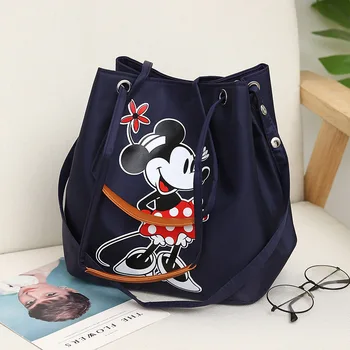 Disney ženska torba Moda Oxford vrečko Mickey mouse lady torbice, velike zmogljivosti, minnie športna torba za nakupovanje