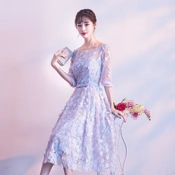 DongCMY 2020 Kratek Cvet Prom Obleke Seksi Plus Velikost Moda Haljo De Soiree večerne Obleke