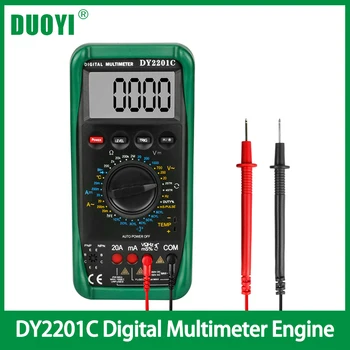 DUOYI DY2201C Digitalni Multimeter Motorja vrt. / MIN Napetost Odpornost Avtomobilskih Diode Vžiga Vezja Tester Napetosti Izhodna Tester