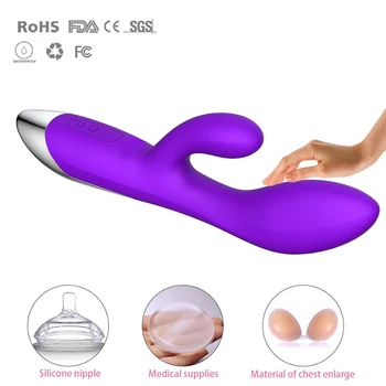 Dvojno Motornih Vibrator Rabbit Vibratorji G Spot Vagina Sex Igrače Izdelek Za Ženske parov Ženskega Klitorisa Erotični stimulator masturbator