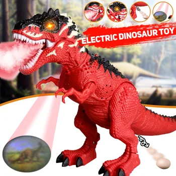 Električni Razpršilec Dinozaver Gibljejo Hoja Dinozaver Hoja Tyrannosaurus Rex Igrače, Električni Dinozaver Valijo Jajca Otrok Otrok Darilo