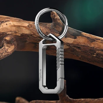 EOS Titanove Zlitine Luksuzni Avto, Keychain Key Ring Sponke Pas Lahke Ključa Imetnika Za Človeka, Moški Ustvarjalnost Darilo Orodje Prostem