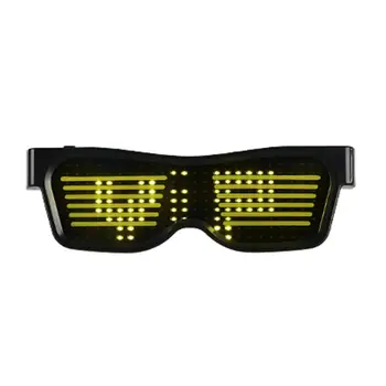 Halloween Party Bluetooth Nadzor Uporabe tekstovno DIY USB LED Očala LED svetlobna očala Bluetooth očala Bar orodje