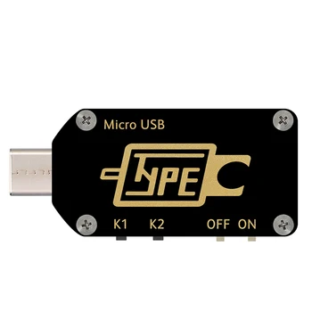 HD Tip-C Barvni Zaslon PD Sproži USB Voltmeter Ampermeter Napetost 2-način Merjenja Tekoči Meter Multimeter Napetost Test