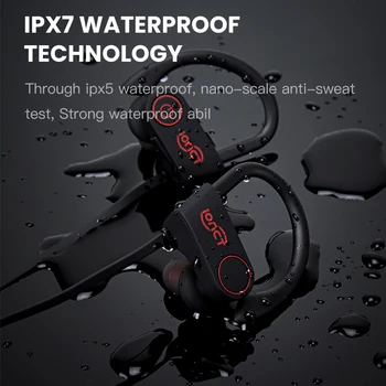 IONCT 5.0 Bluetooth slušalke IPX7 vodotesne slušalke brezžične slušalke športne bas čepkov z mikrofonom za iPhone xiaomi Huawei
