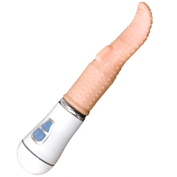 Jezik Dildo, Vibrator G-spot Klitoris Stimulator Spolnih Igrač Za Ženske Električni Lizanje Vibratorji Polnjenje prek kabla USB Ženski Masturbator