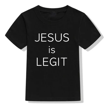 Jezus Je Zakonit Vero Jezus Shrani Malčka Fant Majica Jezus TShirt Malčka Dekle Christian T-Shirt Baby Fantje Dekleta, Bog Je Dober Tee