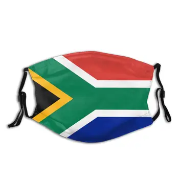Južna Afrika Zastavo Stroj Trendy Usta, Obraz Maske S Filtrom Odrasli Otroci Windproof Prah Dokaz Držalo Zaščitni Pokrov Žarilna