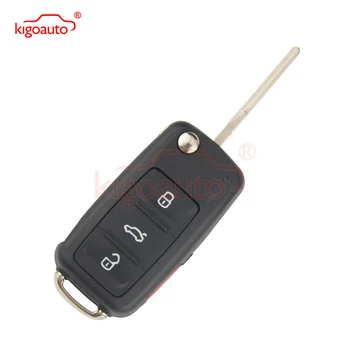 Kigoauto 5K0837202AE daljinski ključ 315MHZ VPRAŠATI ID48 3 gumb z panike HU66 rezilo za VW Beetle Passat Jetta Tiguan 2016