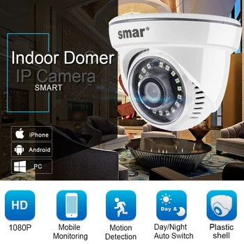 Klečeplazen 1080P HD IP Kamera SONY IMX323 z 18pcs Nano IR Led Nočno Vizijo Varnostna Kamera Onvif 2.3 CCTV Zaprtih Dome Kamera