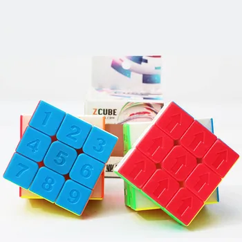 Konkavno Število Twisted Magic Cube 3x3x3 Cubo Magico Hitrost Kocka Uganka Učne in Izobraževalne Uganke, Igrače za Otroke