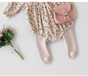 Korejski otroška oblačila za malčke baby nogavice spomladi in jeseni novo opravljanja dolge tople dokolenke hlače