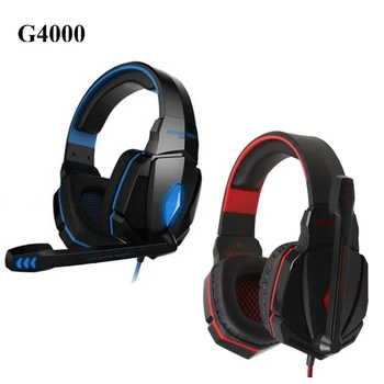 Kotion Vsak G4000 Gaming Slušalke Globok Bas PS4 Gaming Slušalke z Mikrofonom, LED Luči