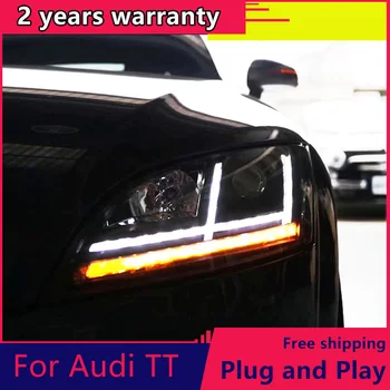 KOWELL Avto Styling za Audi TT smerniki 2006-led žarometov za TT Smerniki Žarnice z dinamično vključite opozorilne