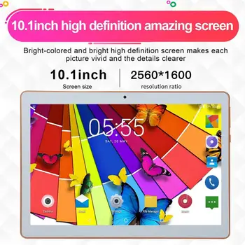 KT107 Okroglo Odprtino Tablet 10.1 Palčni HD Velik Zaslon Android 8.10 Različica Moda Prenosni Tablični 8G+64 G Roza Tablet