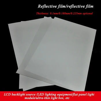 LED odsevni film ultra-tanek polje svetlobe plošča lučka odsevni film LCD osvetlitev ozadja billboard PET odsevni film 300mmx 210mm