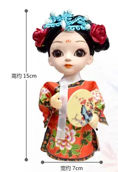 Lep Edinstveno Kitajske Tradicionalne Lutke Ročno Izdelanih Svilenih Peking Lutke Obrti Kitajske Svile V Tujini Tuje Darilo Kostum Lutka Igrače