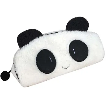 Lepe Risanke Mačka Panda Obliko Mehki Pliš Kozmetični Ličila Bag Torbica Pen Svinčnik Organizador