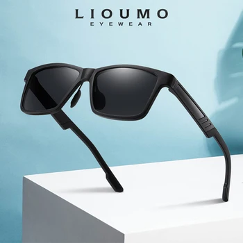 LIOUMO Kvadratnih Polarizirana sončna Očala Za Moške Ultralahkih na Prostem Vožnje Očala Ženske TR90 Očala UV400 lentes de sol hombre