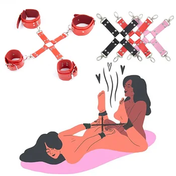 Lisic Gleženj Hlačnice BDSM Ropstva Nastavite Spogleduje Igre za Odrasle Sex Igrače Za Ženske Pari Omejitve Suženj, Erotično Fetiš Dodatki