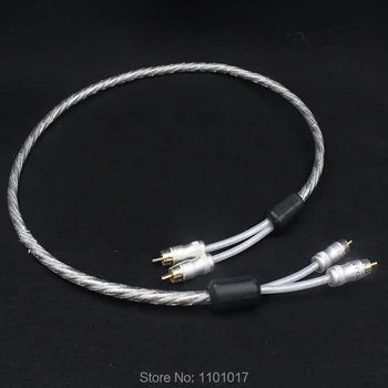 Liton Ameriški silver plated dvojno tesnilo vročina HIFI EXQUIS avdio analogic signal kabel RCA žice