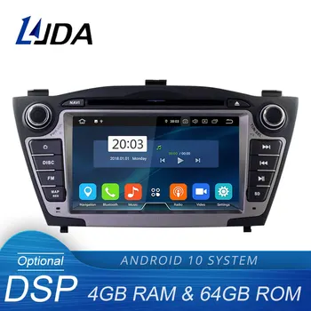 LJDA Android 10.0 Avto DVD Predvajalnik Hyundai Tucson/IX35 2011 2012 2013 GPS Navi Stereo 2 Din avtoradio 4G+64 G Večpredstavnostna DSP