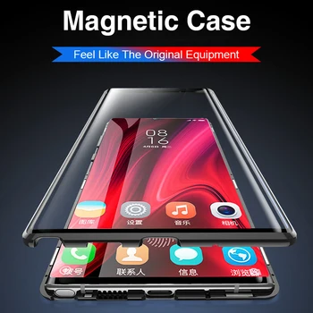 Magnetni Adsorpcije Flip Primeru Telefon Za Xiaomi MI 9 Lite 9 Svetlobe CC9 Pro 9T A3 Zadnji Pokrov Za Xiomi Xaomi Redmi Opomba 8 Pro 8T A8
