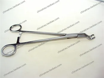 Medicinske ortopeda instrument iz nerjavečega jekla holding vijak klešče ukrivljen glavo držite klešče