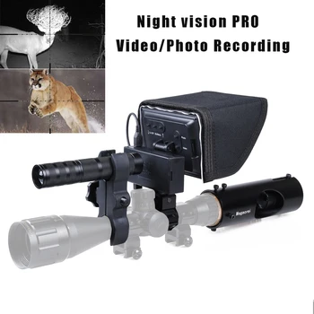 Megaorei 2 Lov Riflescope Night Vision IR Področje Optike Pogled Video Kamera Ir Laser LED 400 metrov Night Vision Camera