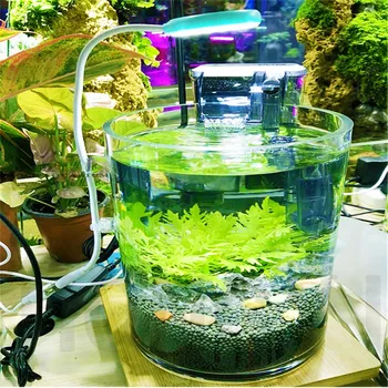 Mini LED luči aquarium fish tank vode, rastlina raste 6500k 3w USB charge 360 stopinj nastavljiv PC računalnik, polnjenje moči