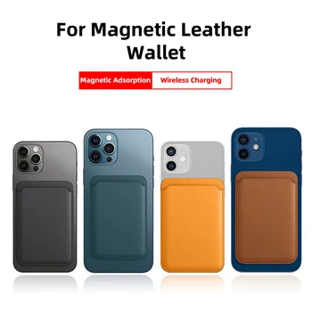 Moda Kartico Vrečko Usnje Magnetno držalo Za iPhone 12 Pro Max Nazaj Denarnice Kartico Žep, Držalo za iPhone 12 Mnini Primeru