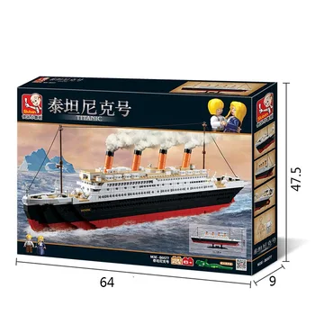 Model Gradnjo Kompleti Mesto Rms Titanic Ladje 3d Blokira Izobraževalni Model Stavbe Hobiji Igrače Za Otroke Združljiv Z
