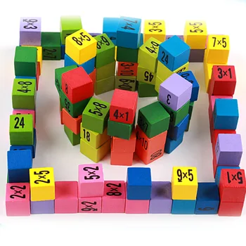 Montessori Igrače 10x10cm Lesene Slika Blokira 99 Naboja Tabela Matematika učni Pripomočki Izobraževalne Igrače Zgodnjega Učenja Za Otroke
