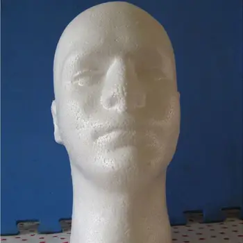 Moški Lasuljo Zaslon cosmetology Manekenka Glavo Stojala Model Bele Pene