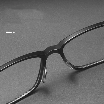 Moški Poslovnih Čistega Titana Očal Okvir Stanja Očal Okvir Kratkovidnost Očala Kvadratni Okvir Retro Preprosta Optična Očala HTB5022