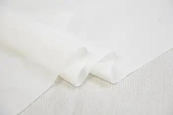 Najčistejši krpo, čisto bela svila tanke tkanine, mehke kože, nežen in gladek podlogo Oblačilo prilagajanje accessories2017.7.12