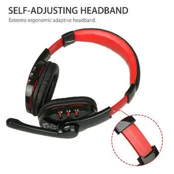 Nove Brezžične Bluetooth Hi-Fi Voznik Gaming Slušalke Z Mikrofonom LED Nadzor Glasnosti Slušalke Surround Za PS4 Prenosni RAČUNALNIK