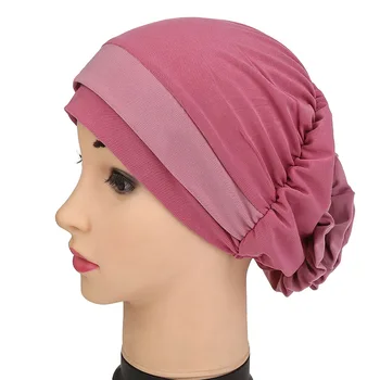 Nove Muslimanske bonnet tanko ploščo cvet klobuk ujemanje barve, cvet glavo klobuk headscarf klobuk zajeti Indijski nacionalni klobuk