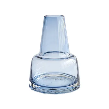Nove Nordijske Vodi Brezplačno Stekla Cvet Vazo Dimljen Siva za Hišo Ornament Tabela Dekoracijo Vode Dvig Rastlin Steklenico