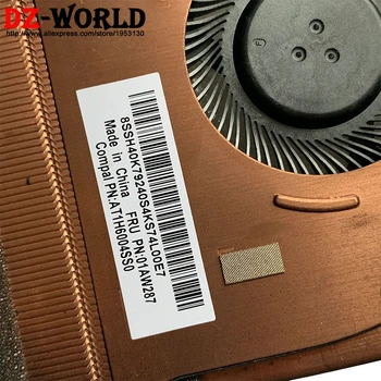 Novi Originalni SWG Discrete Graphics Heatsink PROCESOR GPU Hladilnik, Ventilator za Lenovo ThinkPad E560p Laptop 01AW287 01AW288 AT1H6004SS0