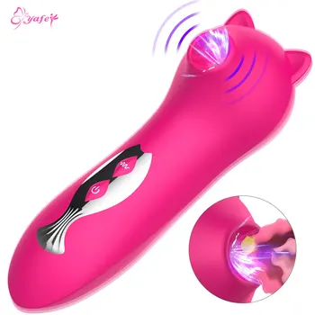Novo Muco Lizanje in Sesanje Vibrator za Ženske Klitoris Bedak Klitorisa Stimulatior Oralni Seks Igrače za Odrasle, Nekaj Nastavek Masturbator