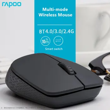 Novo Rapoo Multi-mode Tiho Brezžična Miška z 1300DPI Bluetooth 3.0/4.0 RF 2,4 GHz za Računalnik Pad Prenosnik TV